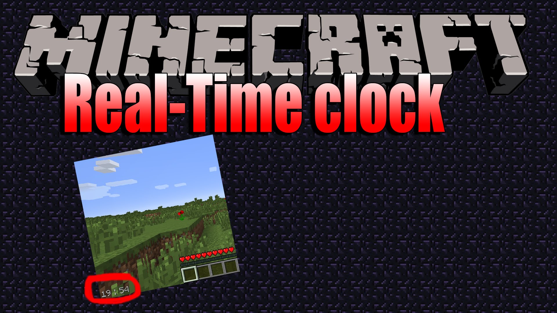 Real Time Clock Mod for Minecraft 1.12/1.11.2 MinecraftSix