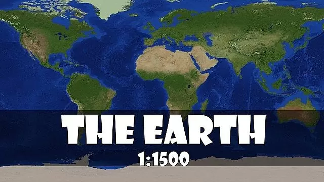 Earth in Minecraft! Minecraft Map