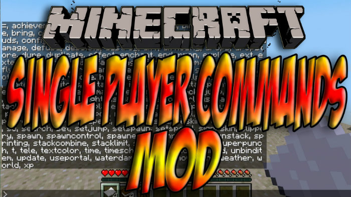 Minecraft Single Player Commands Mod 