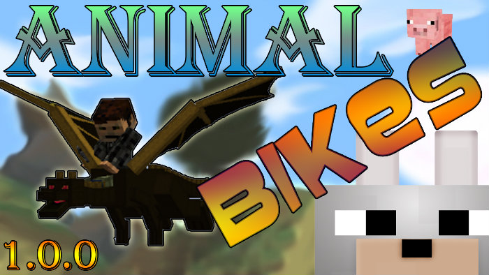 Animal Bikes Mod for Minecraft 1.14.4/1.13.2/1.12.2/1.11.2