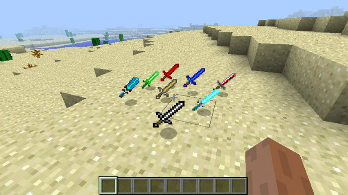 Four Elemental Swords for Minecraft 1.16.5