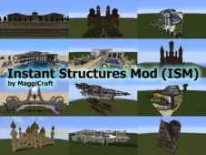 Instant Structures Mod for Minecraft 1.17.1/1.16.5/1.15.2/1.14.4