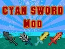 Cyan Warrior Swords Mod for Minecraft 1.7.10
