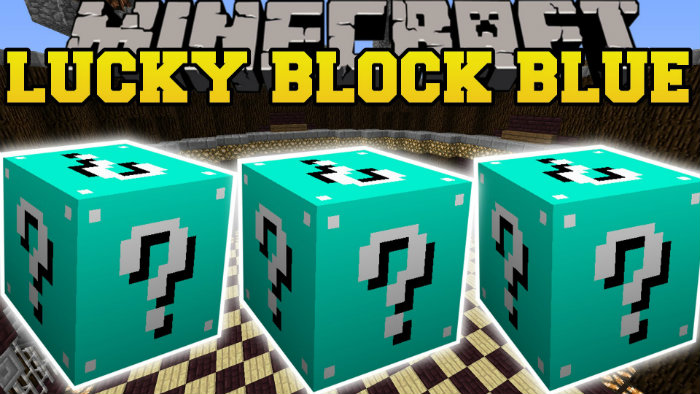 Lucky Block Blue Mod for Minecraft 1.8