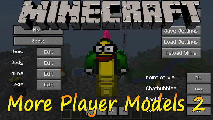 More Player Models Mod 1.16.5, 1.12.2: Customize Your Character In