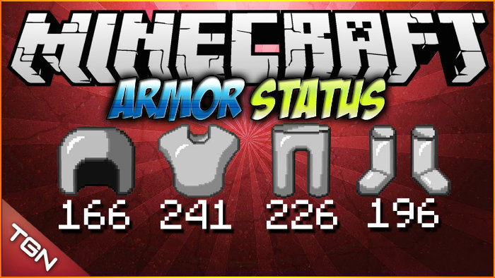 Armor Status HUD Mod For Minecraft 1.16.5/1.15.2/1.14.4