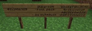 Playroom Font Resource Pack for Minecraft 1.8.4