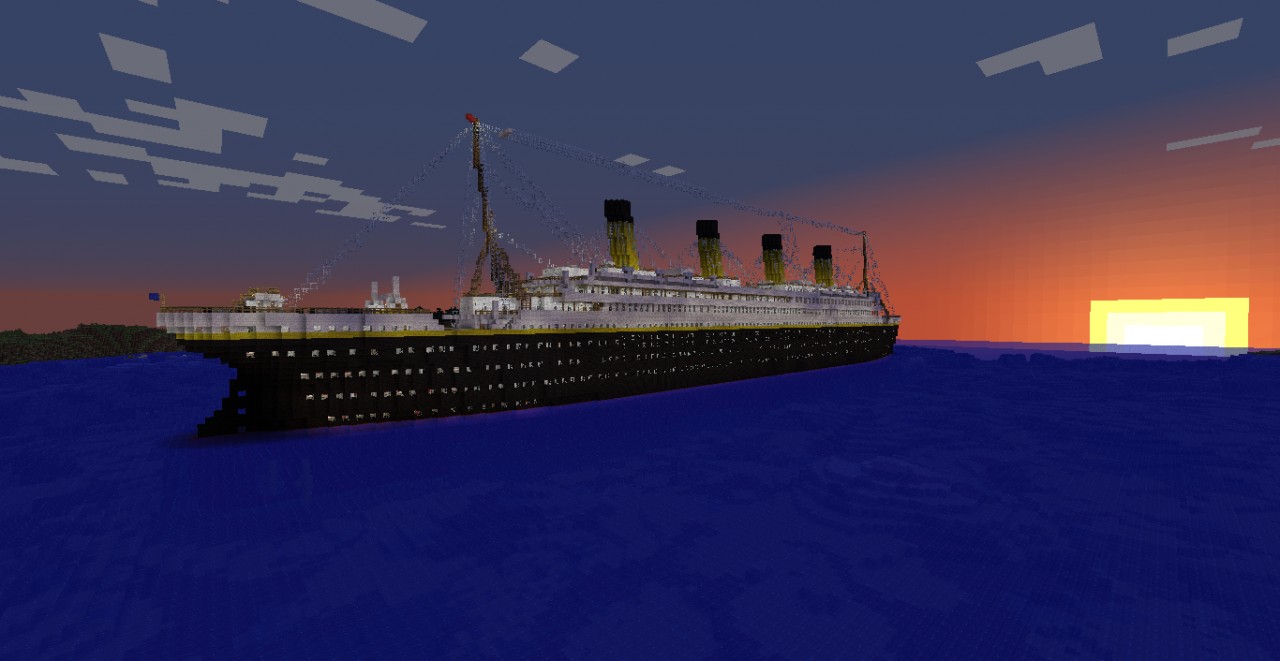 Скачать карту Titanic Sinking для Minecraft