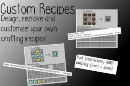 Custom Recipes Mod for Minecraft 1.8.8/1.7.10