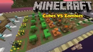 Cubes VS Zombies Map for Minecraft 1.8.8
