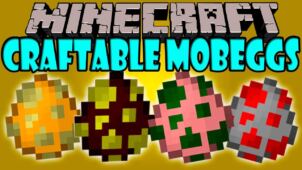 Craftable Mob Eggs Mod for Minecraft 1.7.10