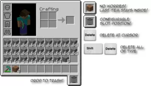 Trash Slot Mod for Minecraft 1.12.2/1.11.2