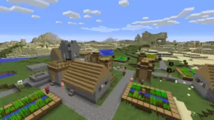 Five Villages Two Desert Temples Seed for Minecraft 1.8