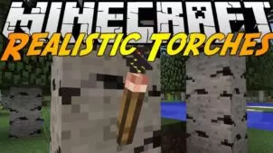 Realistic Torches Mod for Minecraft 1.12.2/1.11.2