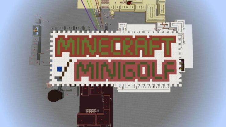 minecraft minigolf map
