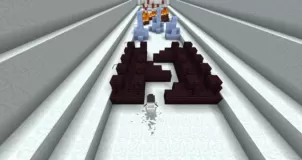 Frosty Runner Map 1.8.9 (50 Different Obstacles)