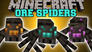 Ore Spiders Mod for Minecraft 1.7.10