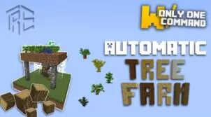 Automatic Tree Farm Command Block for Minecraft 1.8.9/1.8