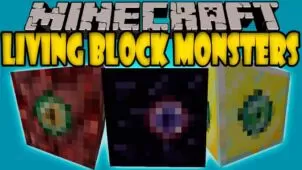 Living Block Monsters Mod for Minecraft 1.8/1.7.10