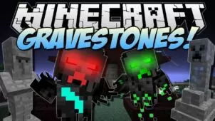 Gravestone Mod for Minecraft 1.18.2/1.17.1/1.16.5/1.15.2