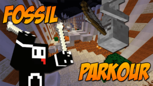 Fossil Parkour Map 1.10.2 (Conquer the Barren Wasteland)