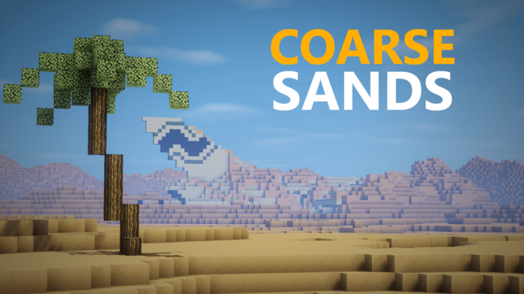 coarse sands map