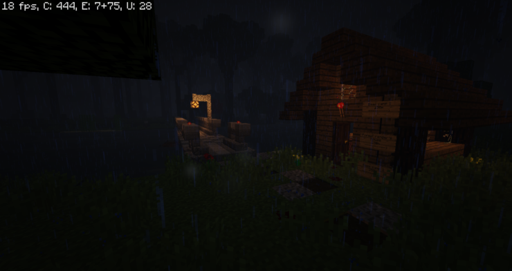 a dark and stormy night in the forest map