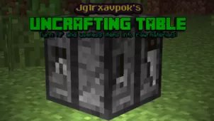 Uncrafting Table Mod for Minecraft 1.12.2/1.11.2/1.10.2