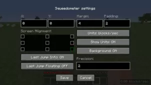 Squeedometer Mod for Minecraft 1.12.2/1.11.2