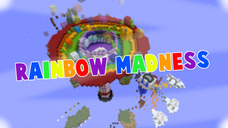 psychodelic rainbow madness map