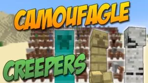 Camouflaged Creepers Mod for Minecraft 1.12.2/1.8.9