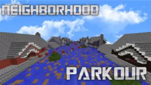 Neighborhood Parkour Map 1.12.2 (Escape the Flooded City)