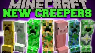 Extra Creeper Types Mod for Minecraft 1.12.2