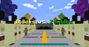 Blocks vs Zombies: Fanmade Map 1.13.2 (Zombie Siege: Cooperative Defense)