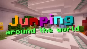 Jumping Around the World Map 1.13.2 (Explore Biomes, Conquer Parkour)