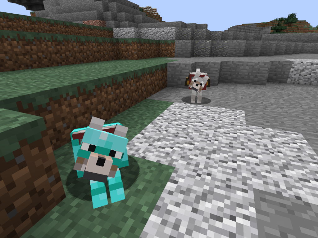 Minecraft Wolves Are Now 97% Better!, Mod is Wolf Armor and Storage L, Minecraft