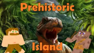 Prehistoric Island Map 1.14.4 → 1.13.2 (Survive the Dinosaur-Infested Wilderness)