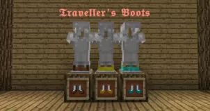 Traveller’s Boots Mod for Minecraft 1.16.4/1.16.3/1.15.2/1.14.4