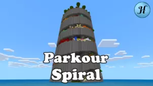 Parkour Spiral Map 1.20.2 → 1.19.4 (Epic Spiral Tower Parkour)