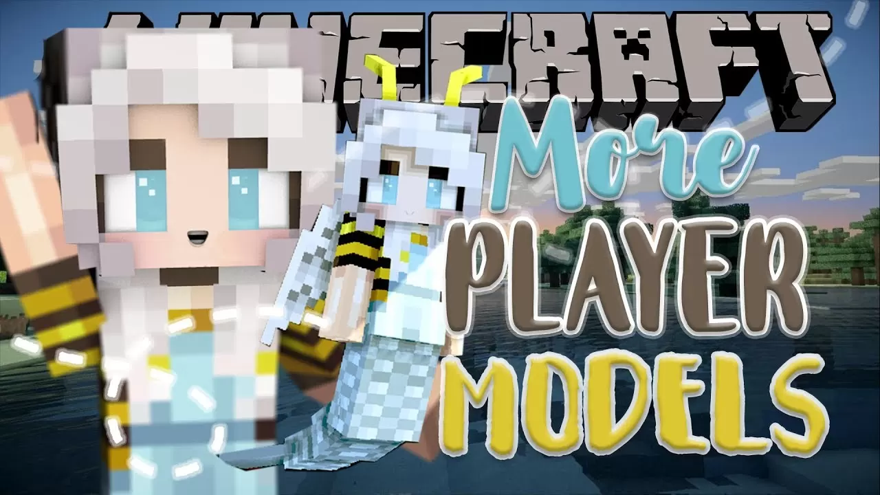 Minecraft Mod Review: MORE PLAYER MODELS 2! (Character Customization) 