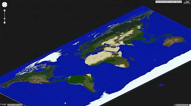 The Recreation of the Earth Map 1.8.9 → 1.7.10 (Realistic Massive